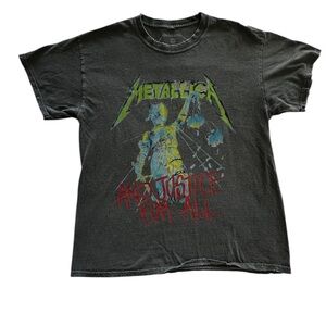 Vintage Metallic Graphic T-Shirt